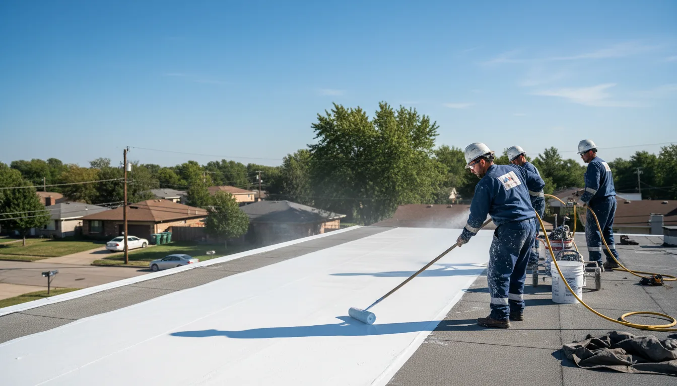 Commercial roof coating in Parnell, MO near me